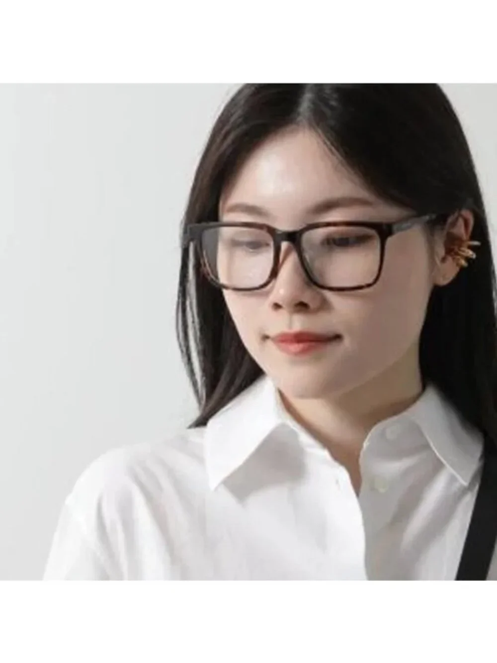 Gucci GG1120OA 002 Square Eyeglasses 55mm - Grey/Transparent